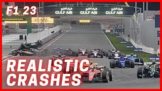 F1 23 Realistic Crashes #1