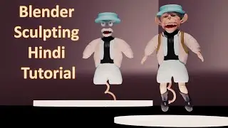 Monkey Sculpting Hindi Tutorial in Blender