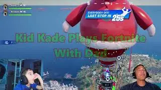 Kid Kade and Dad having fun with Fortnite