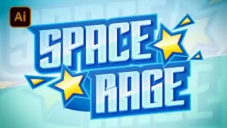 This How to Create a Modern Style 3D Text Effect in Illustrator - Space Rage Font Effect