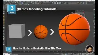 How to Model a Realistic Basketball in 3ds Max - Step-by-Step Tutorial #3dsmax #3d