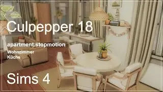 Apartment Culpepper 18 | Wohnzimmer Inspiration 🐱 | stop motion build | Sims 4 | CC