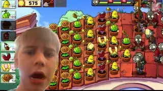 Крыша!!! Горшки и Дзен садик!! Война растений и зомби!! Plants vs zombies#10