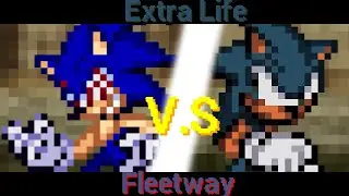 Extra Life Sonic VS Fleetway Sonic Restored