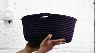 Crochet Basket Medium Ambaba | סל סרוגה בינוני אמבאבה