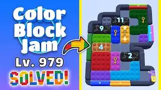 Color Block Jam Level 977 Walkthrough (978 & 979) | HARD LEVELS! 🚧 Solutions & Tips