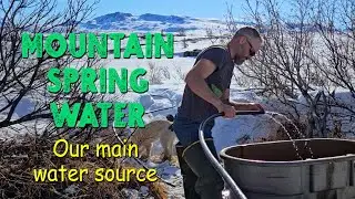 Installing Our Summer Water Line - Natural Spring