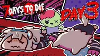【#7DAYSTODIEHOLOEN COLLAB】final day for rabid zombie huntin' demon dogs 🐾 【FUWAMOCO POV】