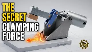 ⚡ Toggle Clamp Mechanism in SolidWorks | How It Works Step by Step
