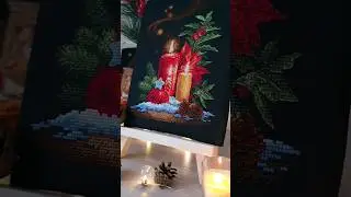 В преддверии старого НГ Рождественский свет" от #риолис #вышивкакрестиком #вышивка