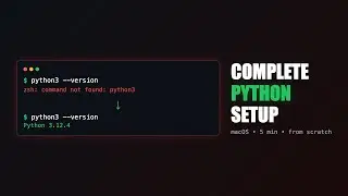 Complete Python Dev Setup on Mac — Homebrew, Python, VS Code