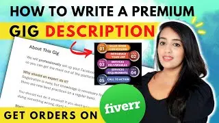 How to Write Premium FIVERR GIG Description 💲 Fiverr for Beginners 💲 Fiverr SEO 💲