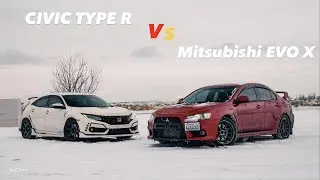 CIVIC TYPE R VS EVO X (WASN'T EXPECTING THIS AT ALL)