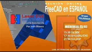 Presentación Laser Cut WB - Telegram FreeCAD en Español