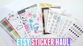 Monthly Etsy Sticker Haul! | Scribble Prints Co, Fox & Cactus, Van Stickie & More