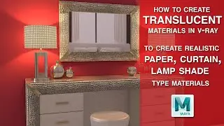 Maya + Vray | Create translucent materials in V-Ray using VRay Mtl 2Sided material in Maya