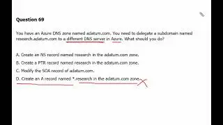 38. MS Azure Administrator Associate AZ 104 - Name Server Record, PTR Record, SOA Record, A Record