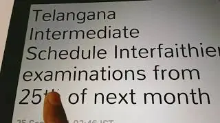 Ts inter first year exam schedule 2021//junior inter exams in Telangana