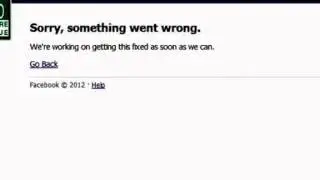 how to fix Facebook Sorry, something went wrong 24.9.2015