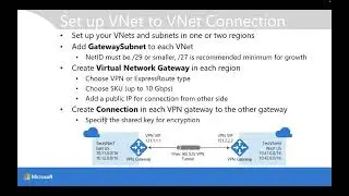 Implement VNet to VNet Connections