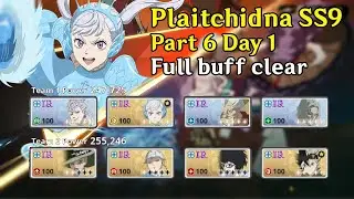 Plaitchidna SS9 Part 6 Day 1 - Noelle Valkyrie / Basta burst full boss buff clear | BCM Global