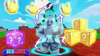 The new lucky block update is hilarious in mobile Roblox bedwars😂