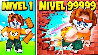 ¡EL GOLPE MÁS FUERTE de ROBLOX!!! 💪🔥 | Punch Wall Simulator (LLEGAMOS AL #1 DEL RANKING)