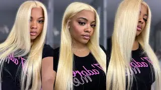 DETAILED Bomb 613 Blonde Wig Install👱🏽‍♀️🎀 ft.Sterly Hair