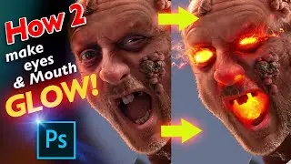 Tutorial for Making a Eyes and mouth Glow in Photoshop!