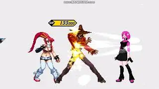 M.U.G.E.N. Lucy Diclonius and Yoko Littner vs Scarecrow