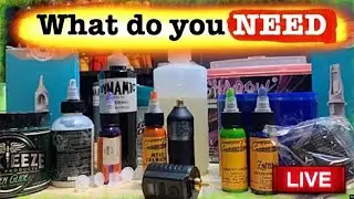 🔴TATTOOING in 2023, (live discussion) What you REALLY need and what you might need later.