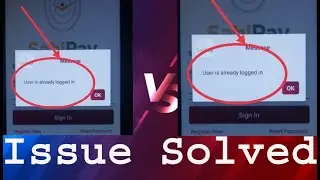 Device Already Logged in/ Invelid user for this Device Error Solve by Technical Uday ji