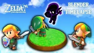 Link's Awakening: Link 3D Model [Blender Time Lapse]