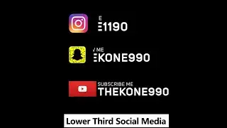 Tutorial After effects - lower Third Social Media