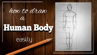 how to draw, human body, simple basic technic on 