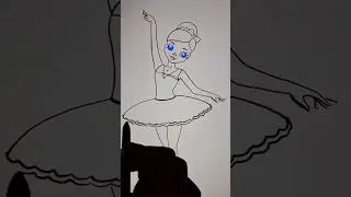 Easy Drawing A Girl ( Barbie ) || #raazdcart #drawing #shorts #art 🩷🧡💚💛💙💜🩵