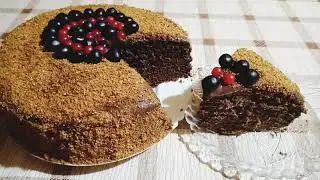 Торт "Спартак" - без раскатки коржей! МЁД +ШОКОЛАД- очень вкусный торт!
