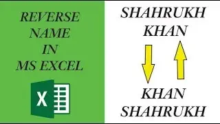 REVERSE NAME & LAST NAME IN MS EXCEL IN HINDI |  EXCEL MAGIC