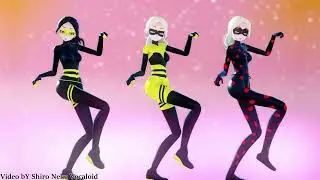 【MMD Miraculous】Shimmer Dance ~QUEEN BEE, ANTIBUG, QUEEN WASP~【60fps】