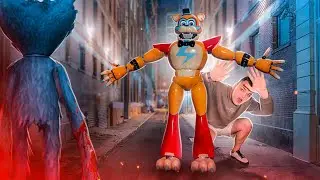 FREDDY Saved me from HUGGY WUGGYI! HUGGY WUGGY vs Freddy FNAF 9