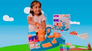 Ayathi Pretend play with toy Post Office Shop || Toddlers Learning Videos
