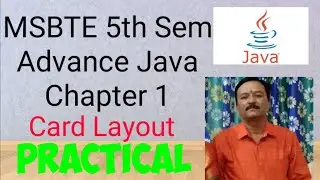 Layout Managers in Java  - Card Layout | Advance Java 5th sem | MSBTE