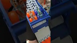 🐅 Tiger Shark VS Mega Wrex POWER SMASHERS! (SLOW MOTION) #hotwheelsmonstertrucks #shorts