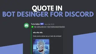 BDFD: CODIGO | COMANDO QUOTE EN BDFD