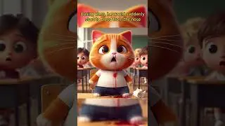 Kitten gains weight to save dad 😺 ginger cat | A true store #cat #kitten #aicat #cute #story #shorts