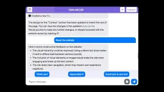 Create a beautiful website talking to a GPT-4 chatbot