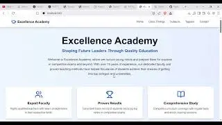 Single Page Application (SPA) for Coaching Center |Next.js Project Demo