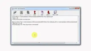 A PDF Text Extractor   take text out of a PDF file with one clicks