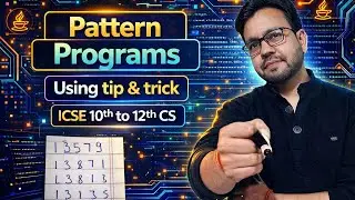 Java Pattern Program with Ninja technique  || Icse 10th & 11th by YP Computer Classes