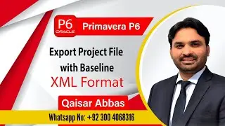 How to Export Project and Baseline with XML Format in P6 